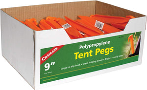 9" Polyprop Tent Pegs
